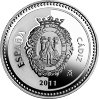 Imágenes con las monedas de Cádiz