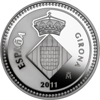 Imágenes con las monedas de Girona
