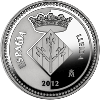 Imágenes con las monedas de Lleida