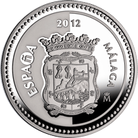 Imágenes con las monedas de Málaga