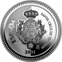 Imágenes con las monedas de Santa Cruz de Tenerife
