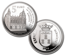 Imagen en alta definición de la moneda de Albacete