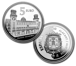 Imagen en alta definición de la moneda de Alacant/Alicante