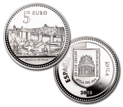 Imagen en alta definición de la moneda de Ávila