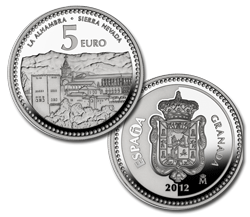 Imagen en alta definición de la moneda de Granada