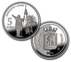 Imagen en alta definición de la moneda de Huelva