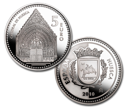Imagen en alta definición de la moneda de Huesca
