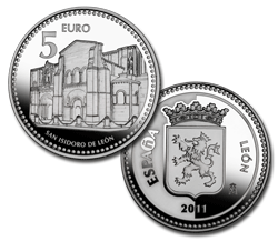 Imagen en alta definición de la moneda de León