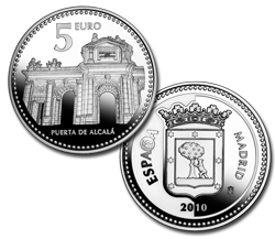 Imagen en alta definición de la moneda de Madrid