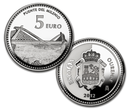 Imagen en alta definición de la moneda de Ourense