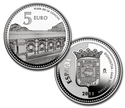 Imagen en alta definición de la moneda de Donostia - San Sebastián