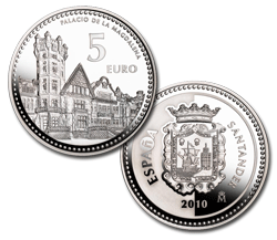 Imagen en alta definición de la moneda de Santander