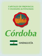 Imagen con la bandera la comunidad autónoma, y con el escudo la ciudad de Córdoba
